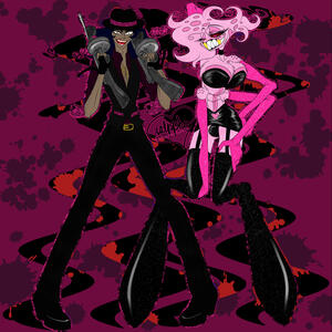 ani's human and demon form side by side